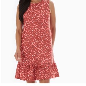 Sleeveless Flounce-Hem Swing Dress